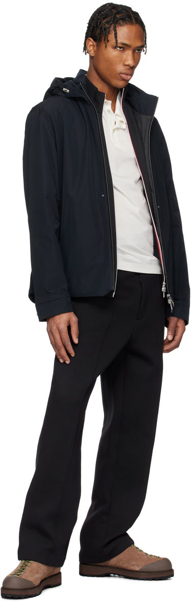 Tepláky Moncler Moncler Logo Patch Cotton & Neoprene Sweatpants Čierna | K10918H0000389ATP, 4