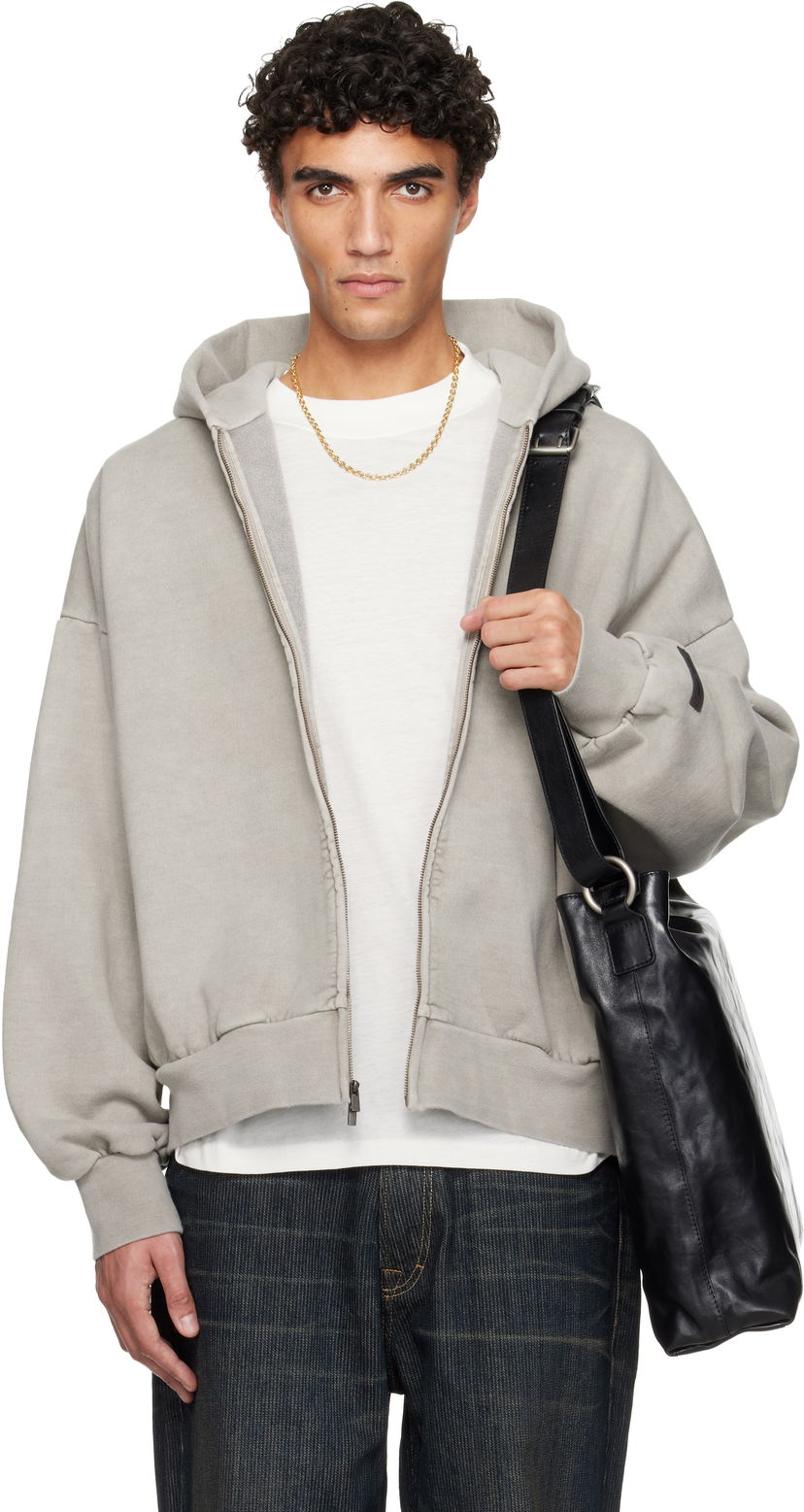 Mikina Fear of God Holiday Embroidered Classic Full Zip Hoodie Šedá | 192HO254781F