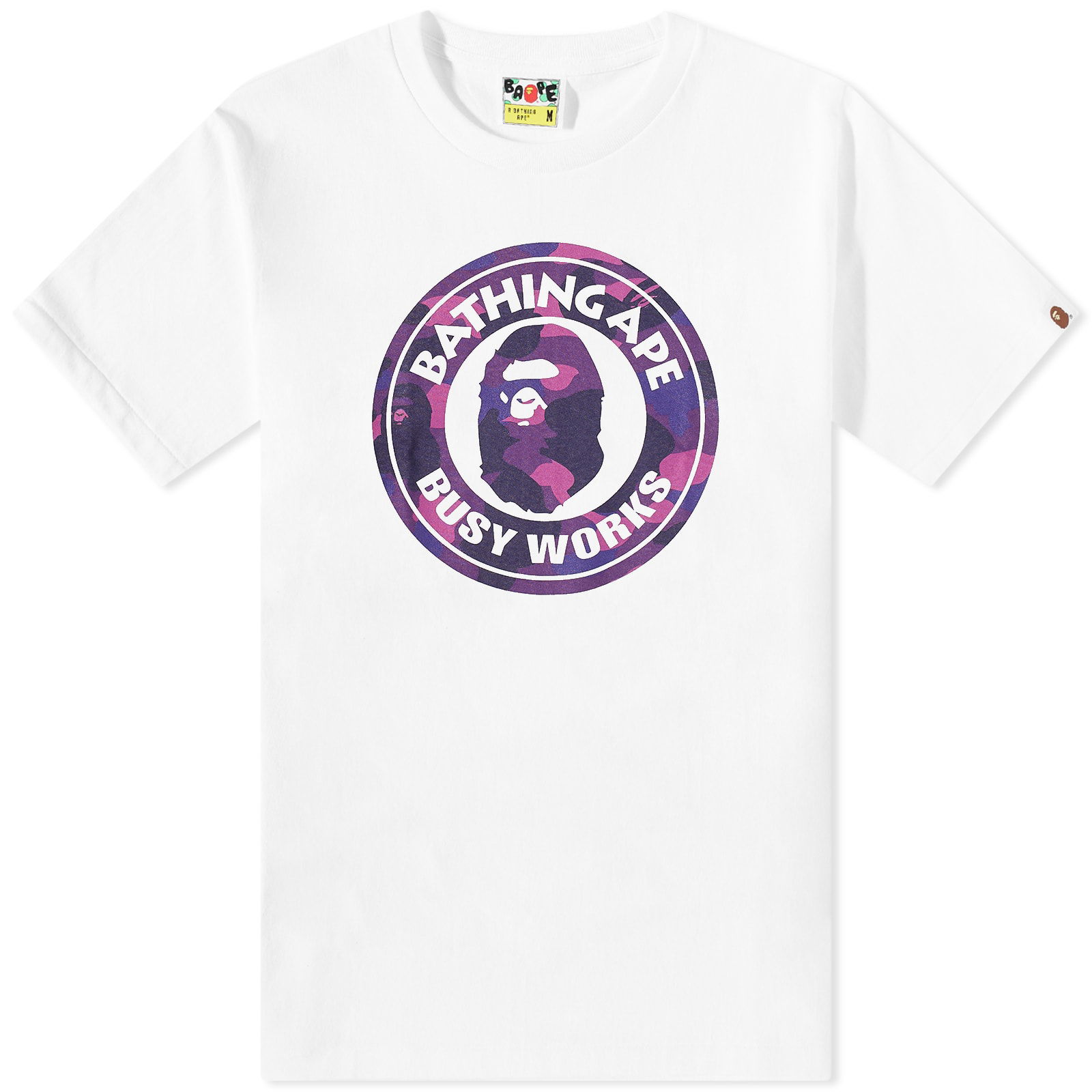 Colour Camo Busy Works T-Shirt White/Purple