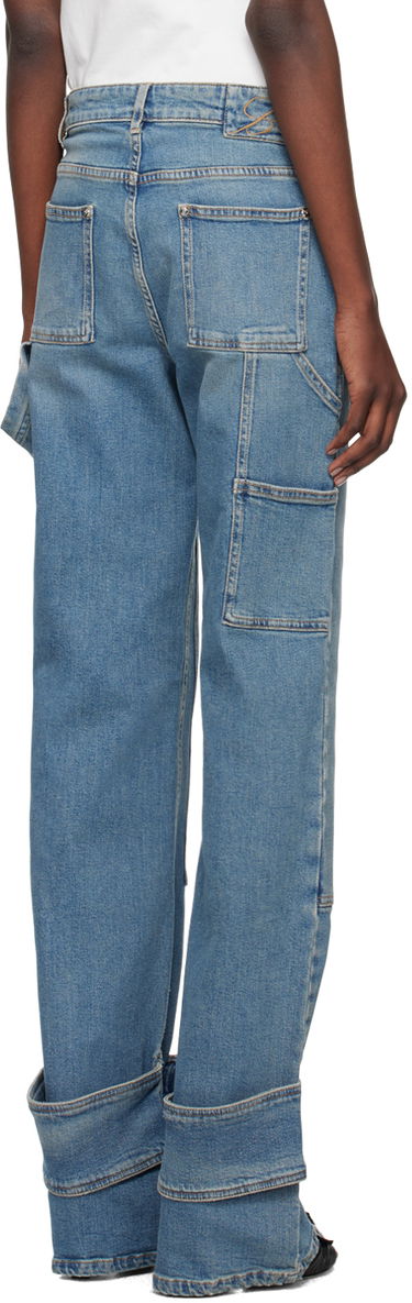 Džínsy Blumarine Boyfit Cargo Jeans Modrá | A422J163A, 2