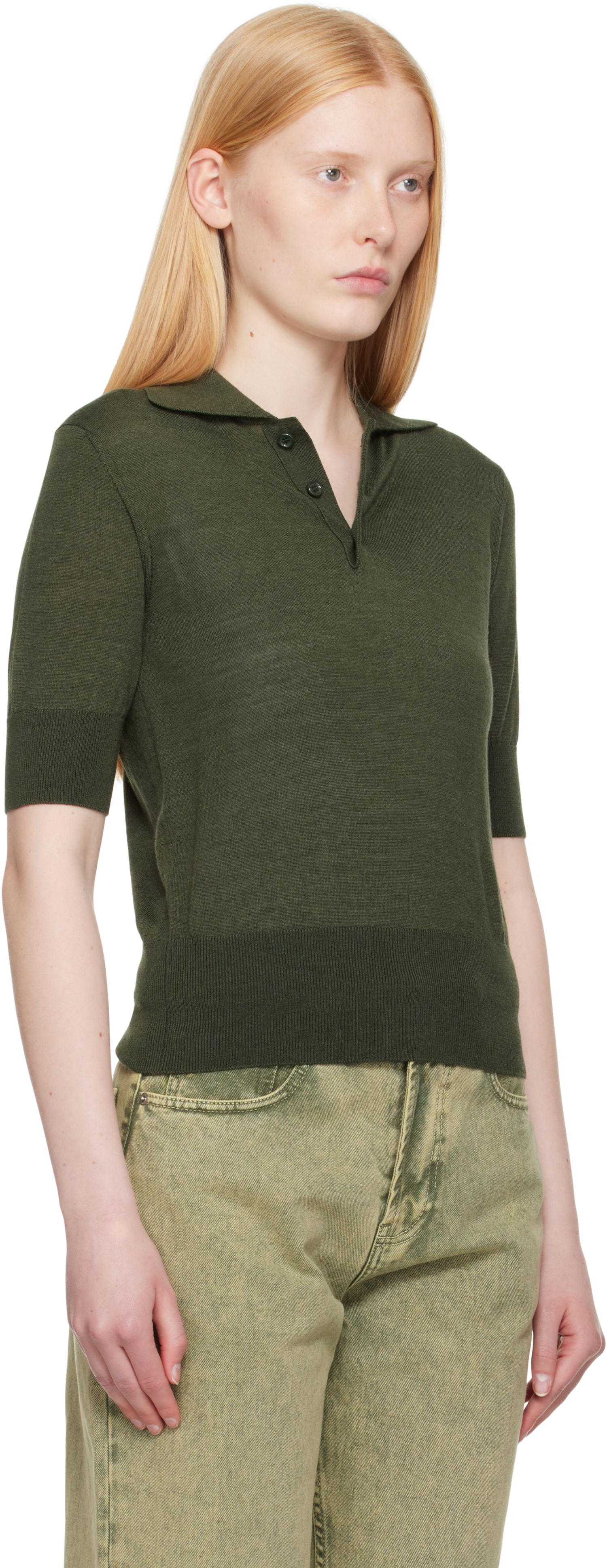 Polo tričko AMI AMI Paris Wool Polo Shirt undefined | FPL166.KN0066, 1