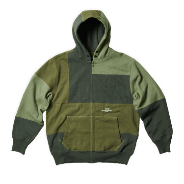 Bunda Palace Engineered Garments x Heavy Patchwork Zip Hood Zelené | P23CS190, 0
