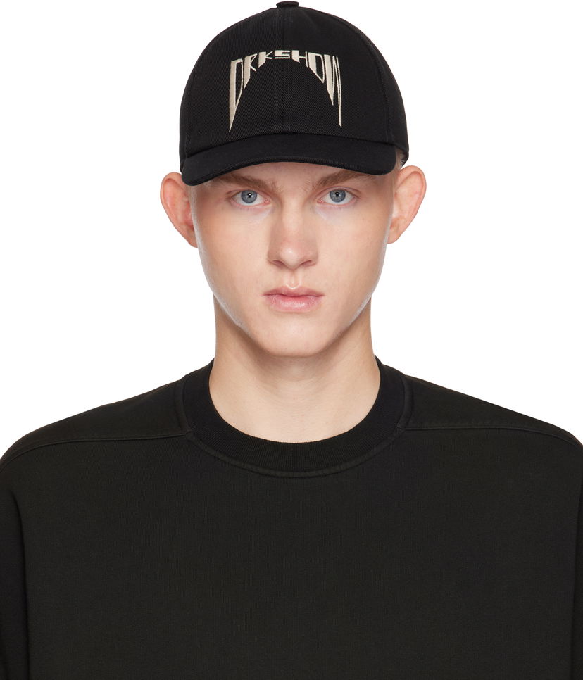 Šiltovka Rick Owens Baseball Cap Čierna | DA02D2478 DOEM10