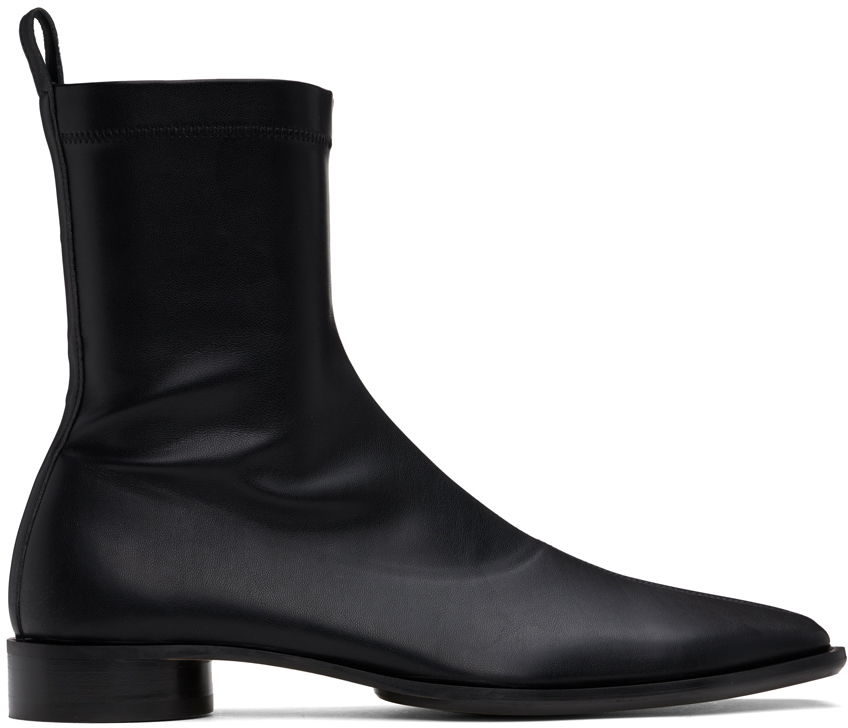 Tenisky a topánky Maison Margiela Zip Leather Boots Čierna | SH3WU0005 P7973, 0