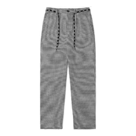 Nohavice Vans Houndstooth Pattern Trousers Čierna | VN0A5JN3BLK