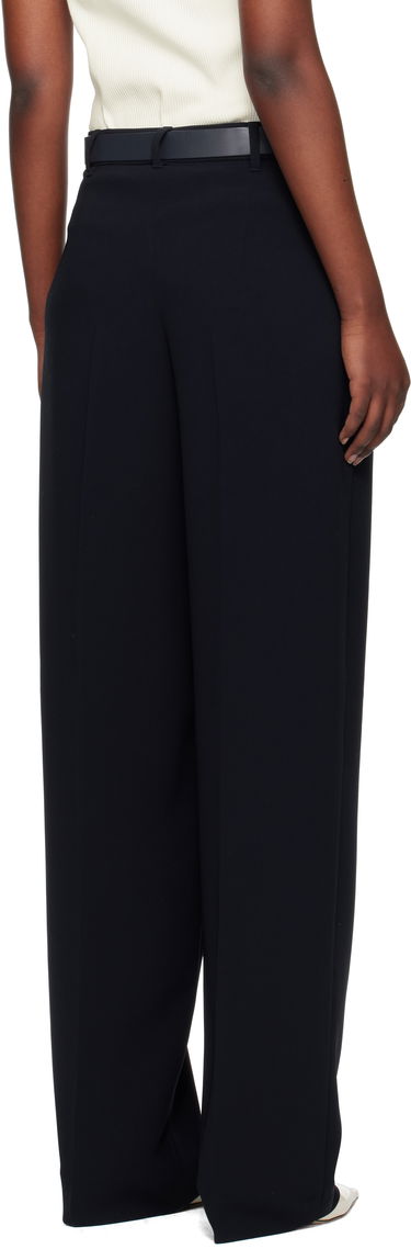 Nohavice Max Mara Max Mara Neottia Pleated Wide-Leg Trousers Navy | 2516131011600, 2