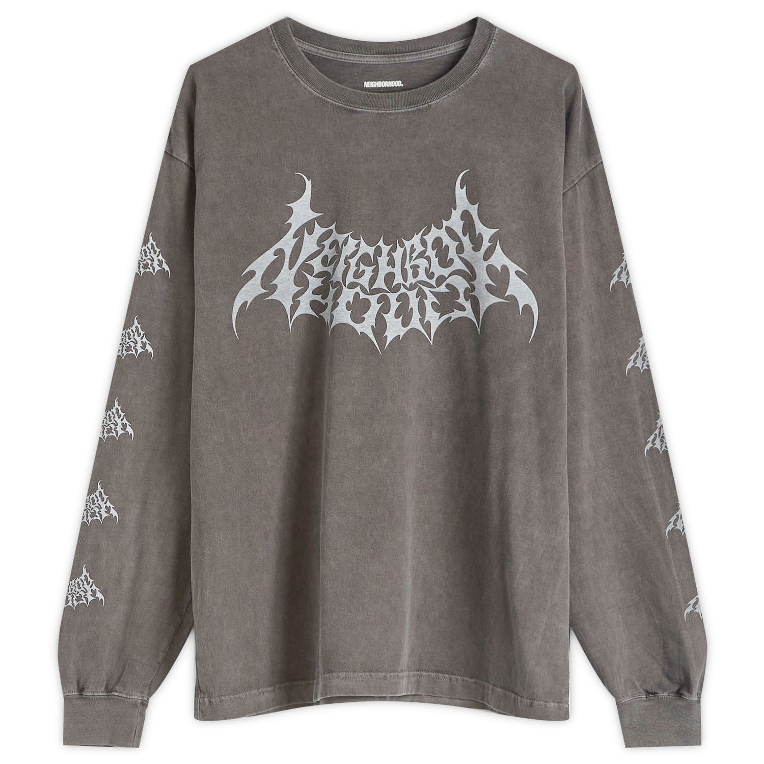 Tričko Neighborhood Neighborhood LS-4 Graphic Long Sleeve T-Shirt, Size Large Šedá | 251PCNH-LT04-BLK, 1