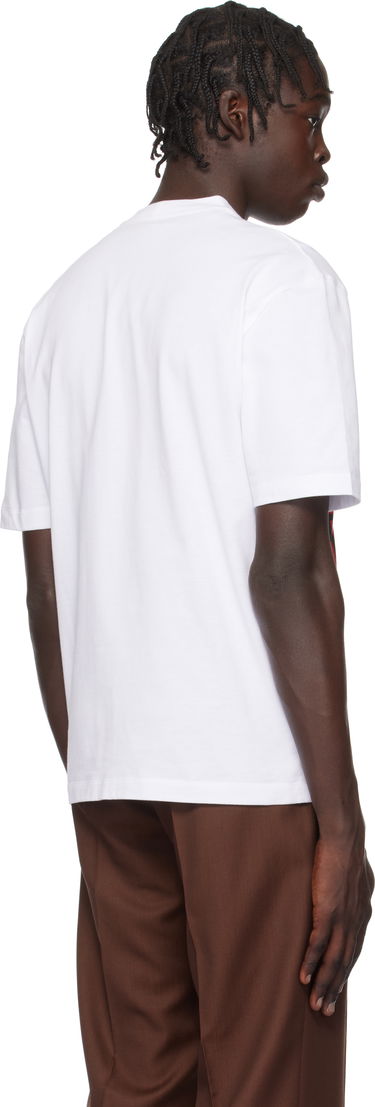 Tričko FERRAGAMO Ferragamo Logo Print T-Shirt Biela | 781268, 2