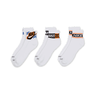 Ponožky Nike Everyday Plus Ankle Socks (3 Pairs) Biela | HJ9378-901, 3