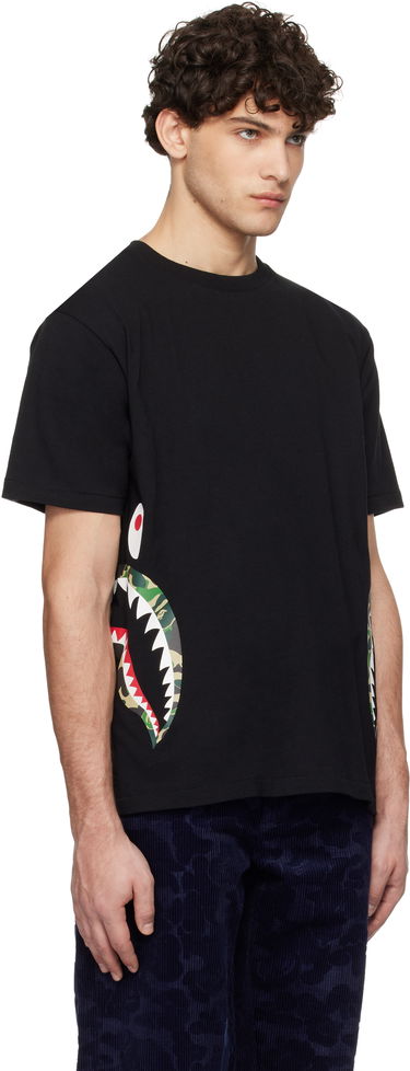 Tričko BAPE Camo Side Shark Graphic T-Shirt Čierna | 001TEK801007M, 1