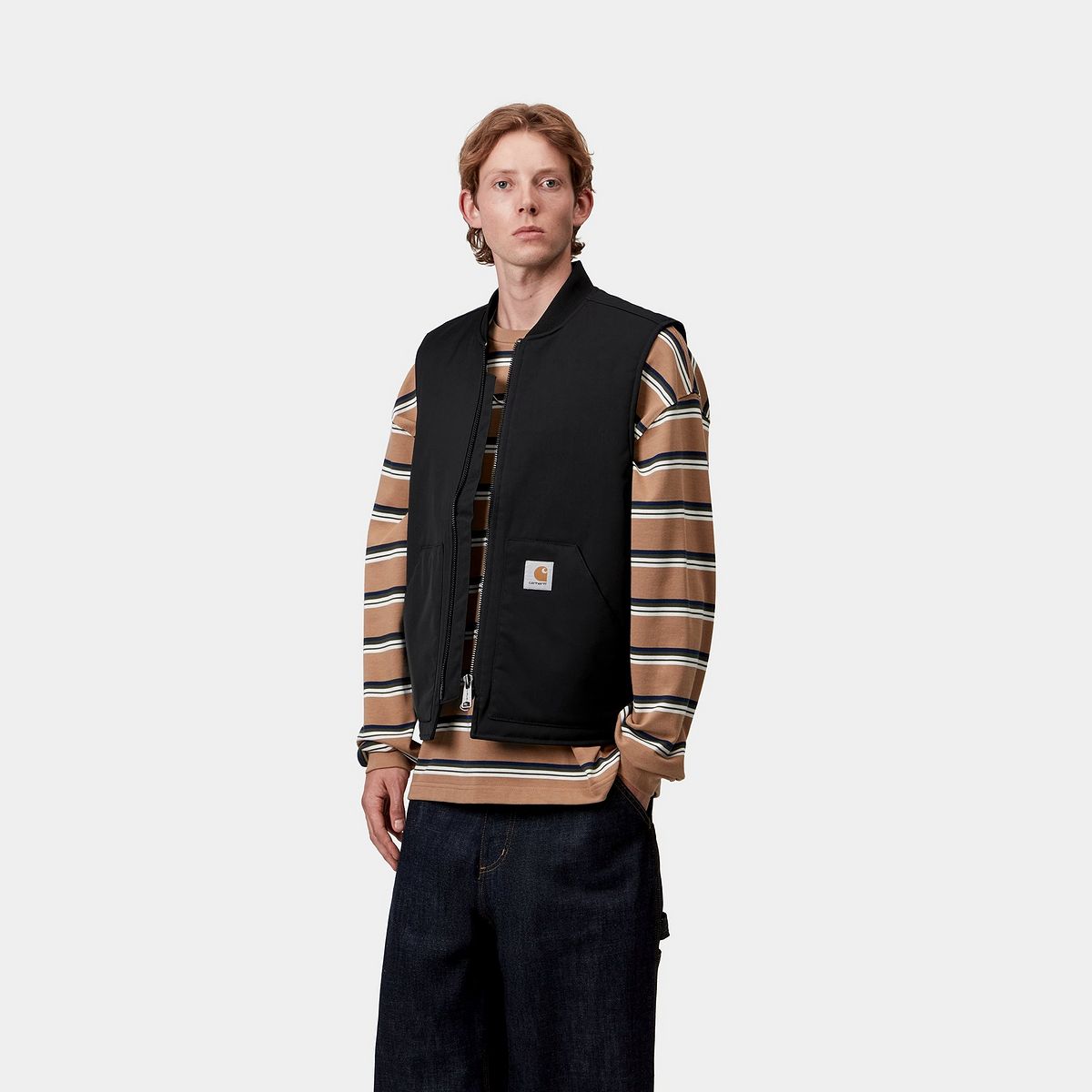 Vesta Carhartt WIP Leroy Vest Čierna | I035543_18, 0