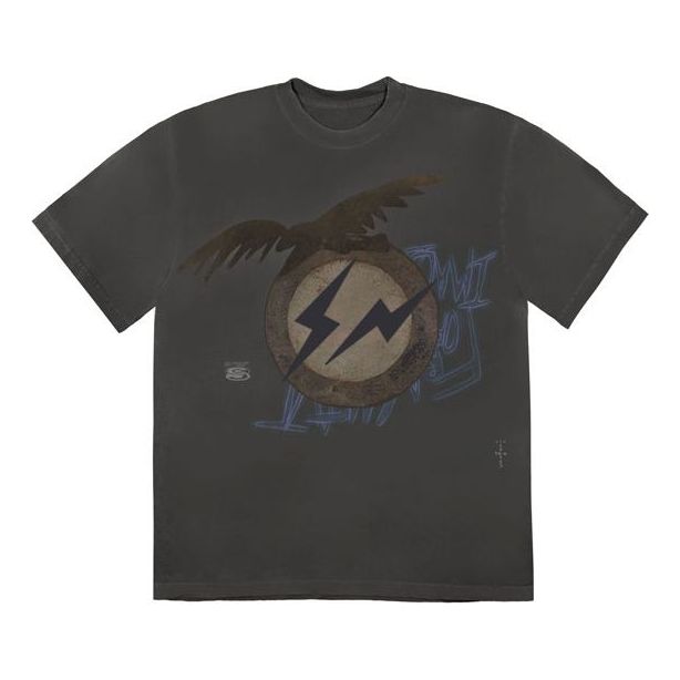 Tričko Cactus Jack by Travis Scott Travis Scott Cactus Jack x Fragment Design Create Graphic T-Shirt Šedá | CJFN-SS30, 0