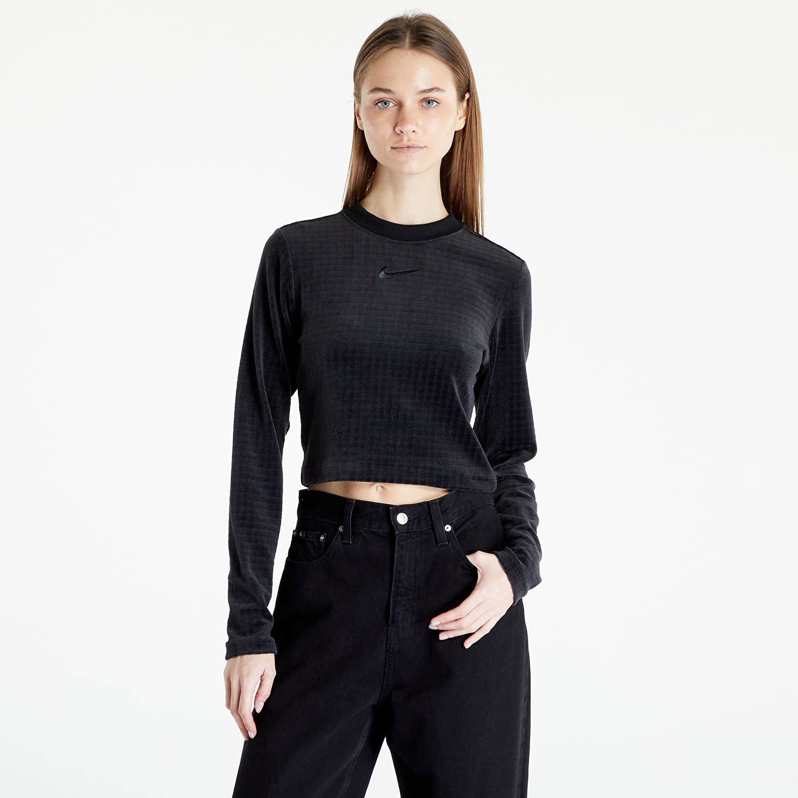 Sportswear Velour Long-Sleeve Top