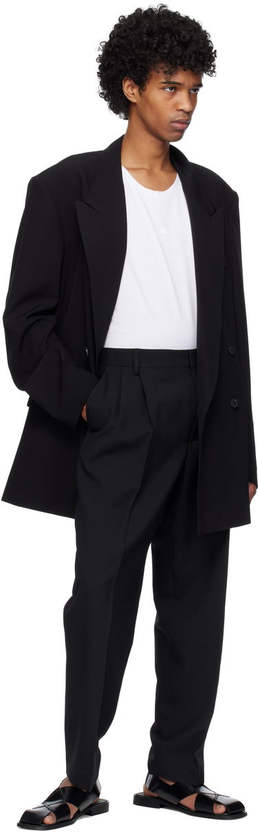 Bunda Dries Van Noten Dries Van Noten Double-Breasted Blazer Čierna | 251-020409-1063, 3