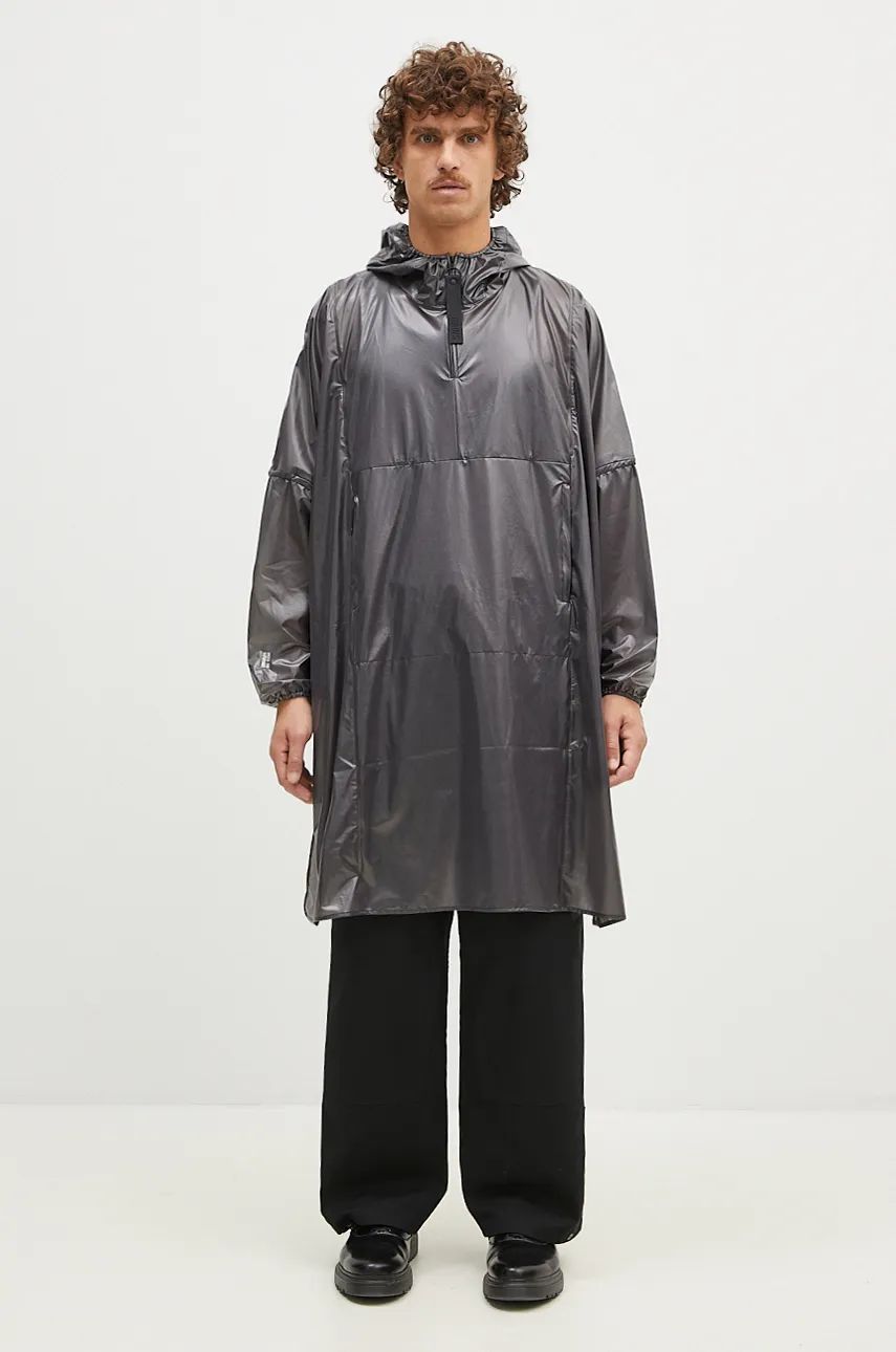 Pláštenka Rains Long Ultralight Rain Jacket Šedá | 18770.BLACK, 0