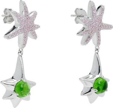 Náušnice Collina Strada Collina Strada Star Drop Chrysoprase Earrings Zelené | XX1095, 2