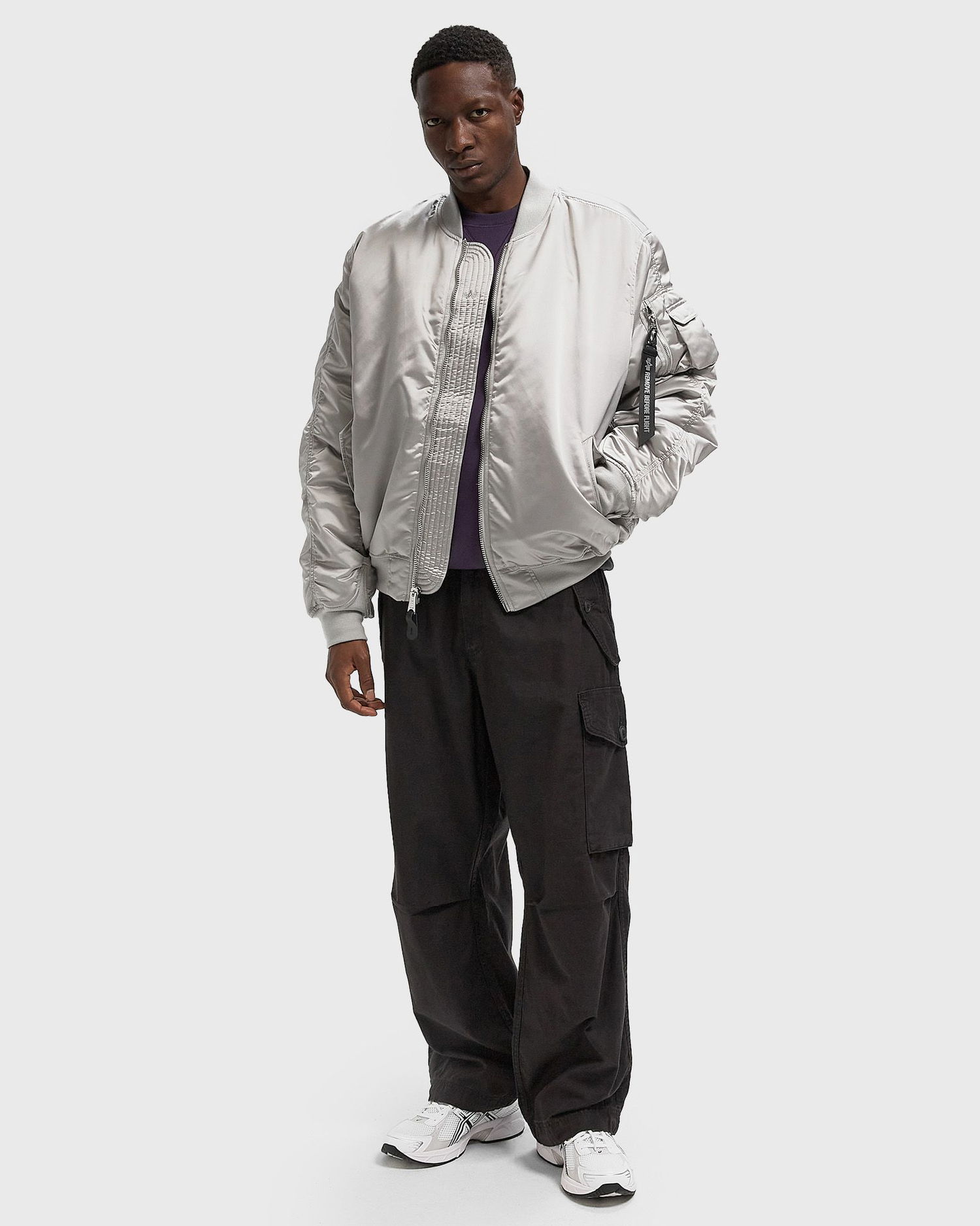 Bomber bunda Alpha Industries MA-1 Bomber Jacket Šedá | 146115UV-666, 1