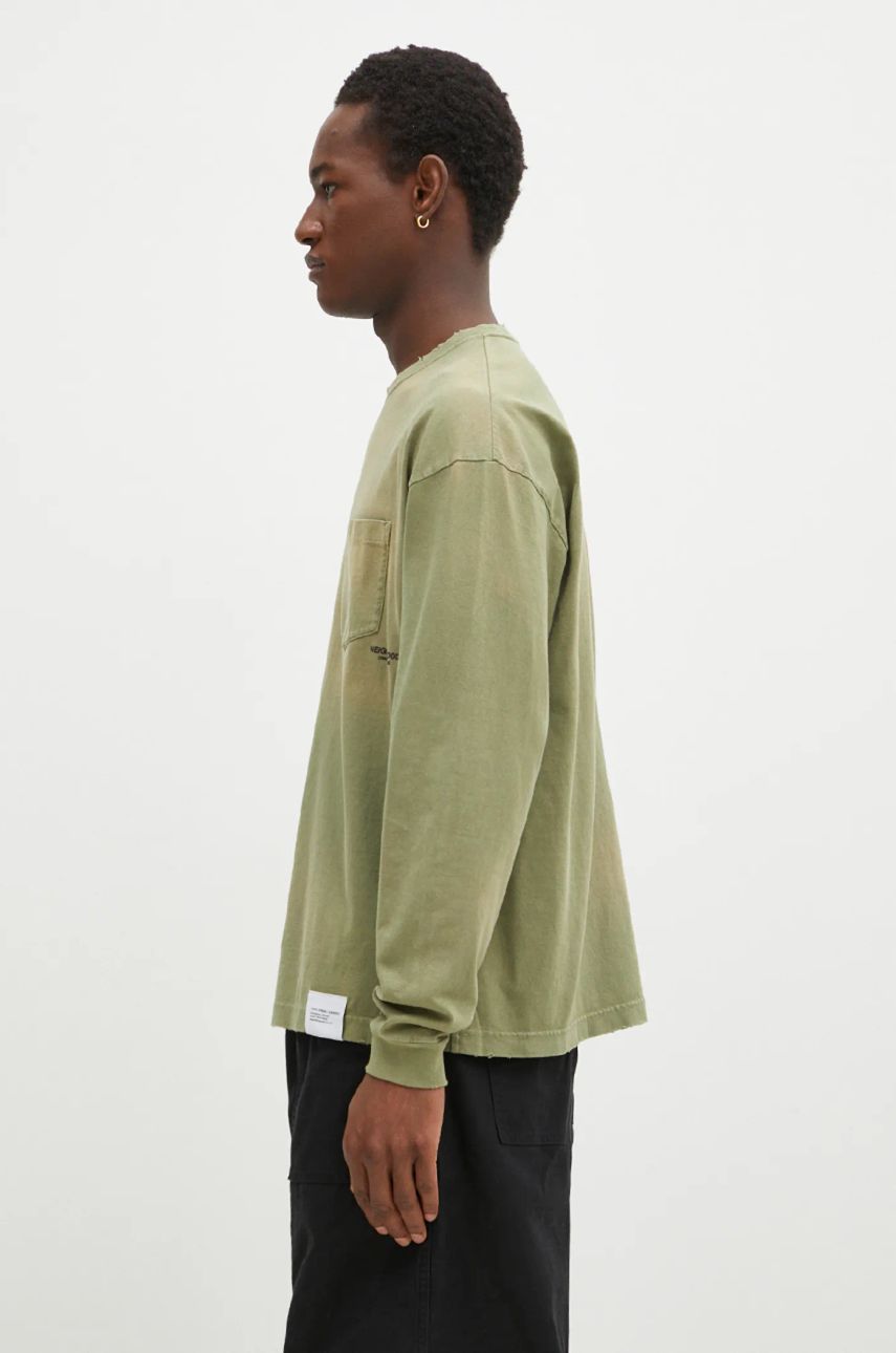 Tričko Neighborhood NEIGHBORHOOD Long Sleeve T-Shirt Zelené | 242FPNH.CSM15, 1