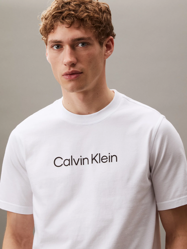 Tričko CALVIN KLEIN Calvin Klein Graphic Short Sleeve T-Shirt Biela | LVGMS5K182-100, 2
