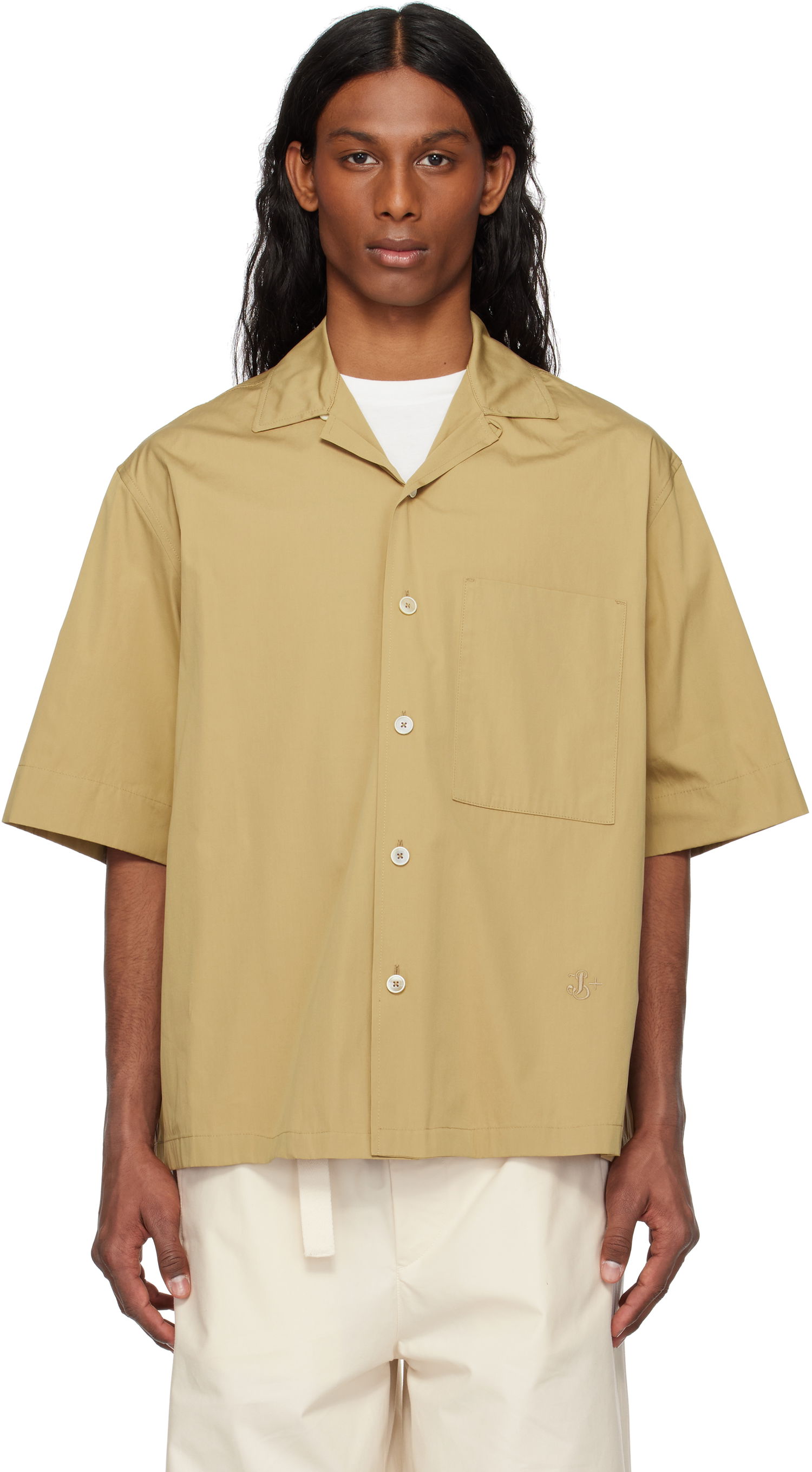 Košeľa Jil Sander Jil Sander Cotton Poplin Shirt Béžová | J47DL0166_J45292, 0