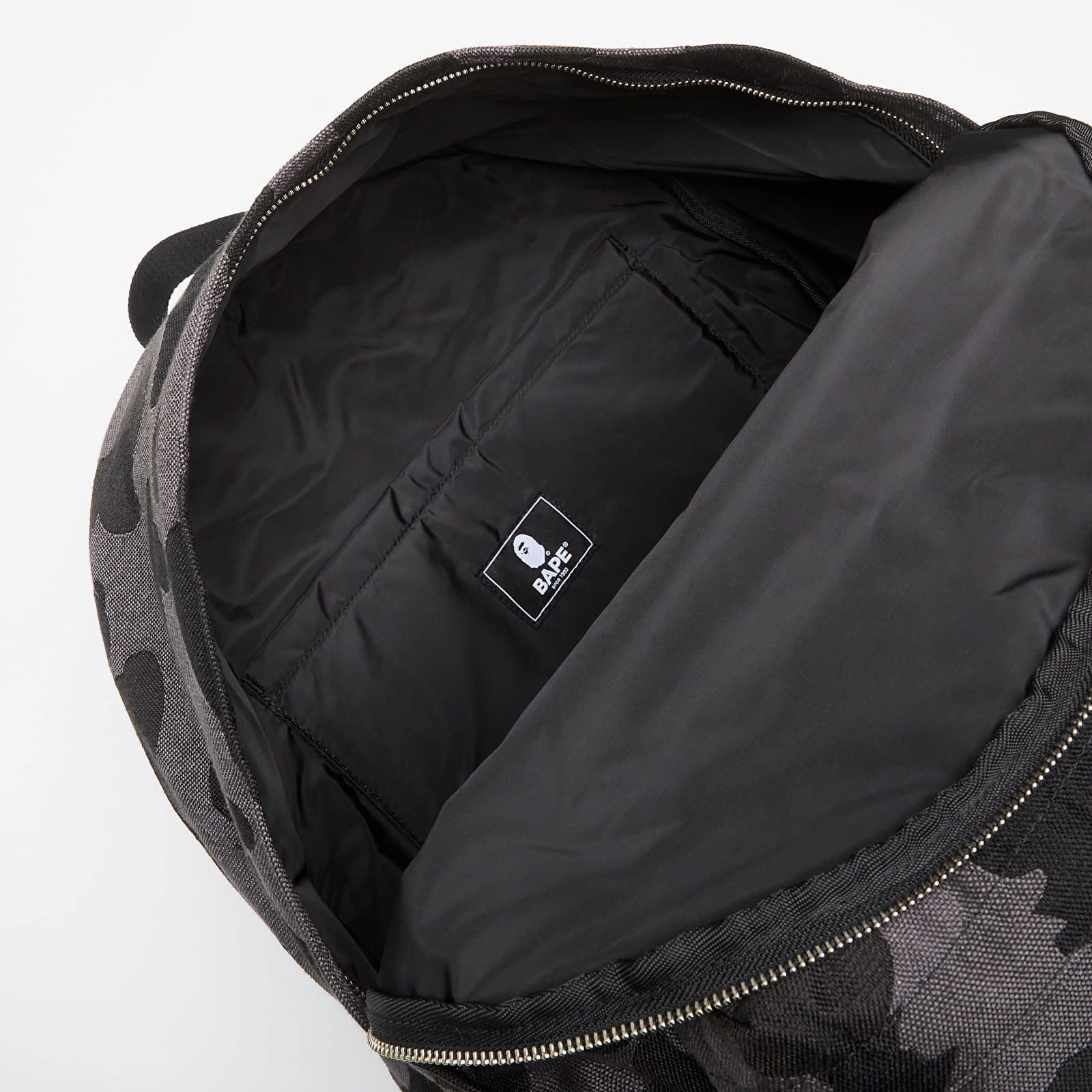 A BATHING APE Solid Camo Jacquard Daypack Black Universal