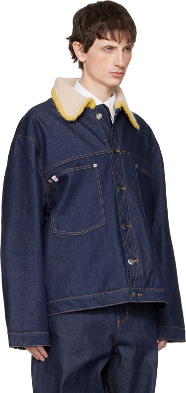 Bunda Charles Jeffrey Loverboy Charles Jeffrey LOVERBOY Knitted Collar Denim Jacket Modrá | 052010401, 1