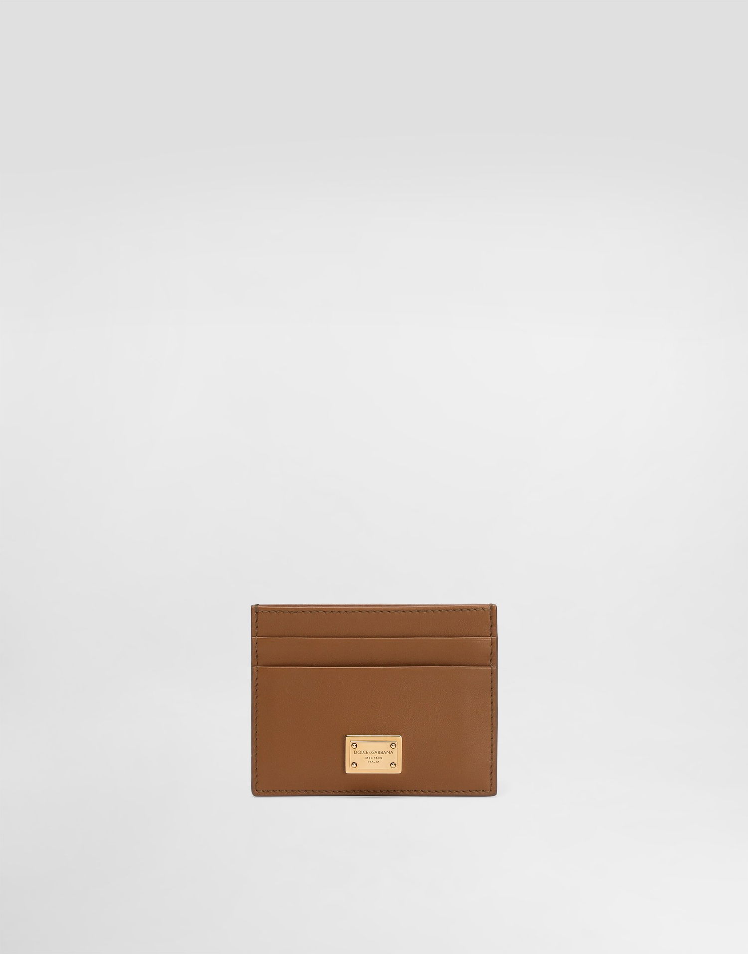 Peňaženka Dolce & Gabbana Dolce & Gabbana Plongé Calfskin Card Holder Hnedá | BI0330A9S258Z093, 0