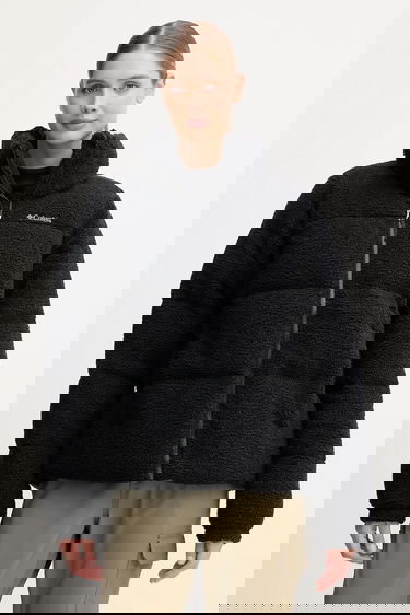 Prešívaná bunda Columbia Puffect Sherpa Oversize Jacket Čierna | 2089231, 0
