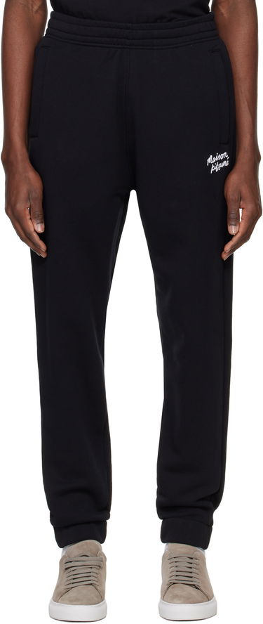 Tepláky MAISON KITSUNÉ Maison Kitsuné Handwriting Comfort Sweatpants Čierna | NM01124KM0321, 0