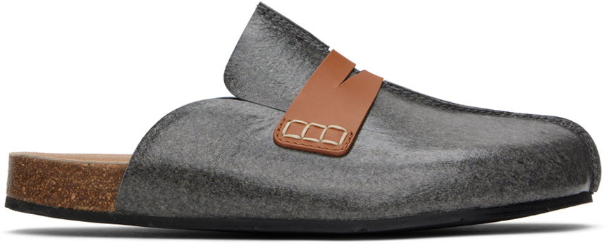 Doplnky JW Anderson JW Anderson Laminated Felt Mules Šedá | ANM42503D, 0