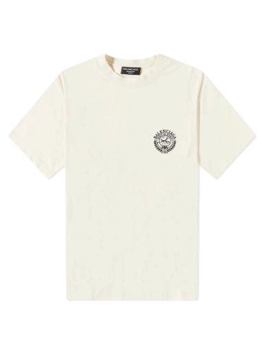Tričko Balenciaga Scissor Crest T-shirt Béžová | 612966TMVA29069