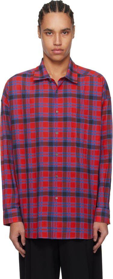 Košeľa The Row The Row Lancaster Plaid Shirt Červená | 882-W3796, 0