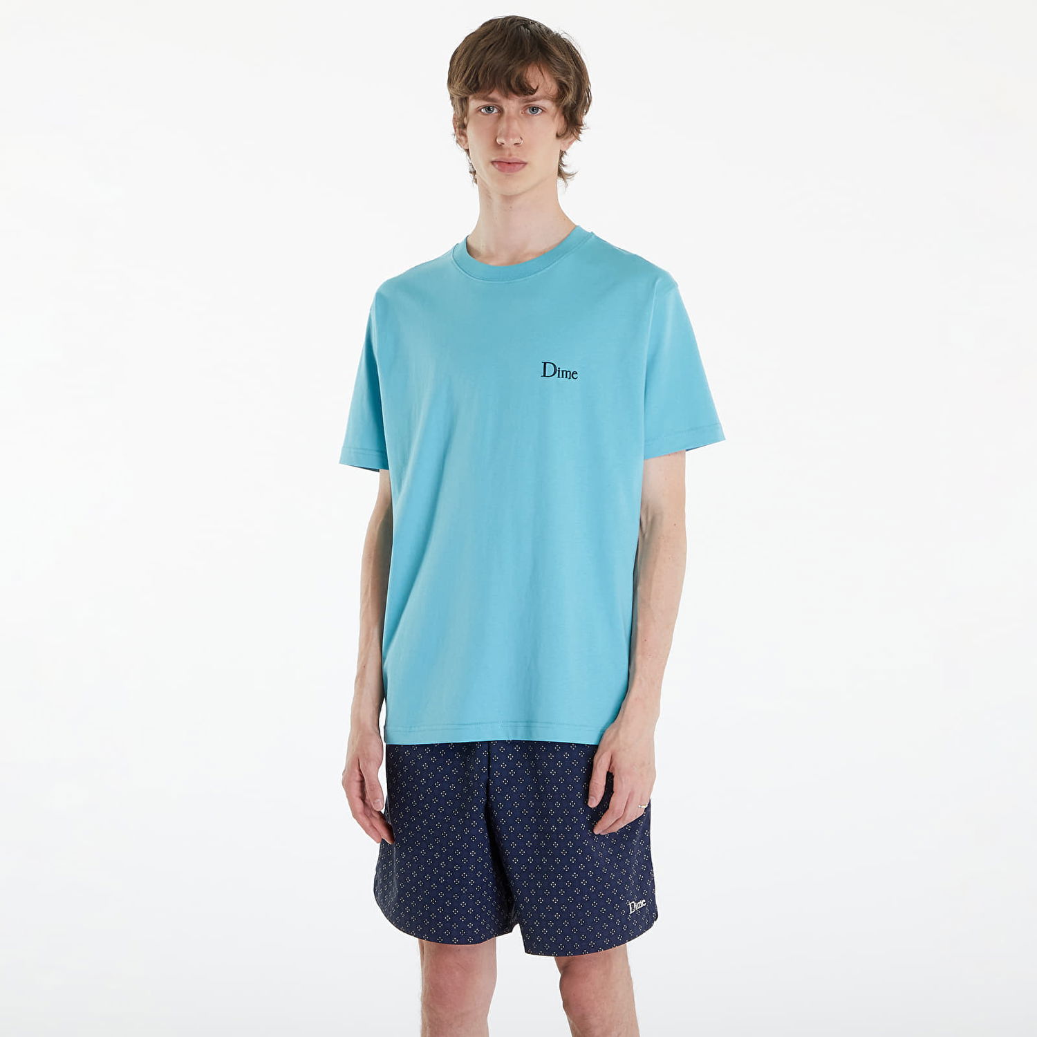Tričko Dime Classic Small Logo T-Shirt Ocean Blue Tyrkysová | DIMESP24D211BLU, 0