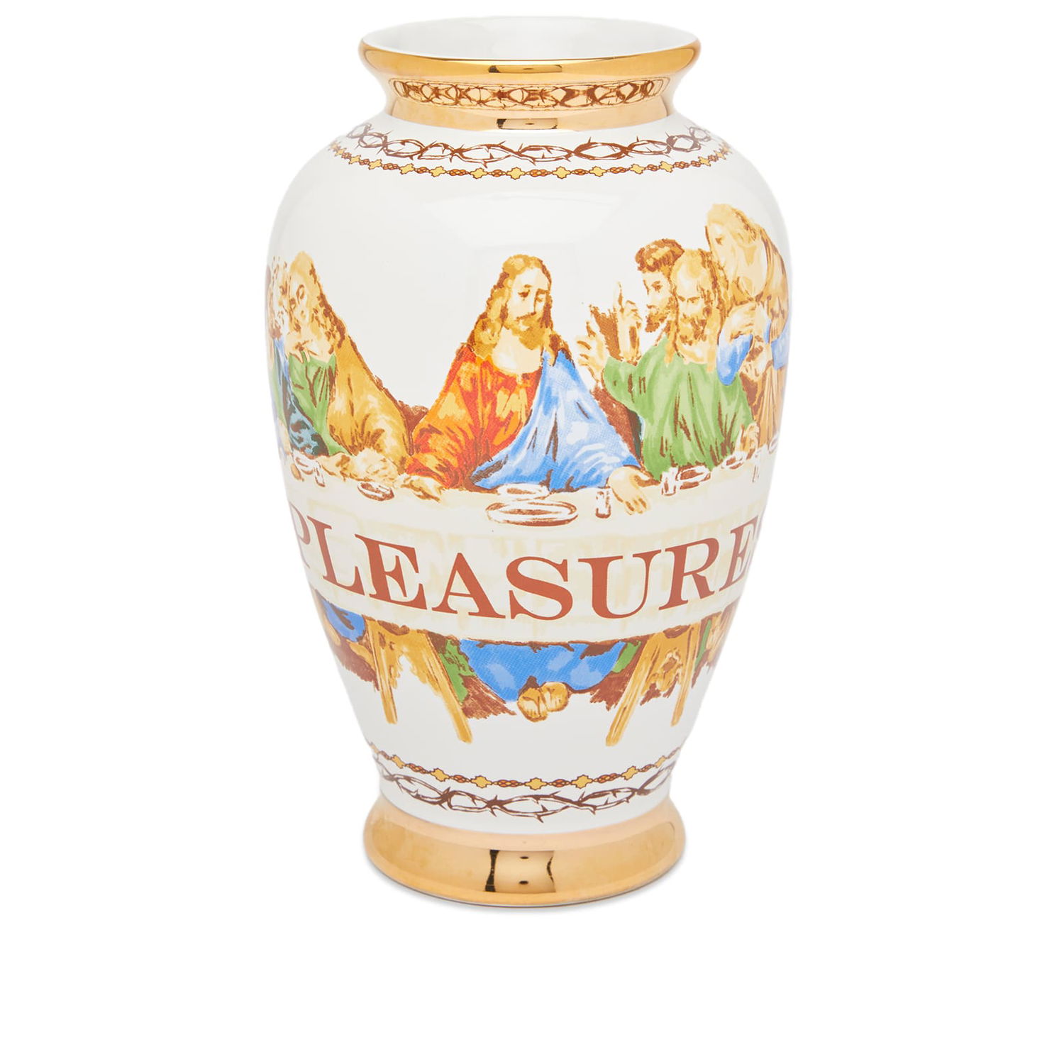 Home decor Pleasures Supper Ceramic Vase Béžová | P23F067-WHT, 0
