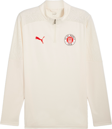 Tričká a tielka Puma FC St. Pauli Quarter-Zip Training Top Biela | 778721-04, 0