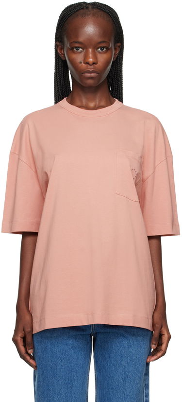 Tričko Études Oversized T-Shirt With Pocket Ružová | H23MM160A00751, 0