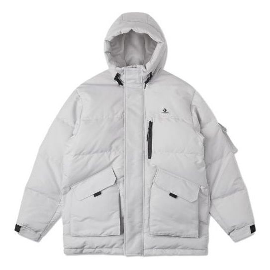 Prešívaná bunda Converse Premium Mid Down Jacket Šedá | 10025249-A01