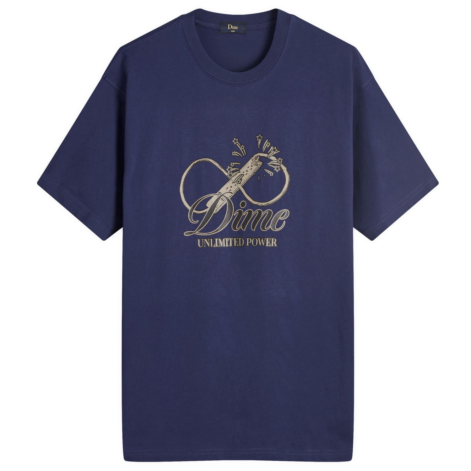 Tričko Dime Cursive Power T-Shirt Navy | DIMEFA2436NVY, 0