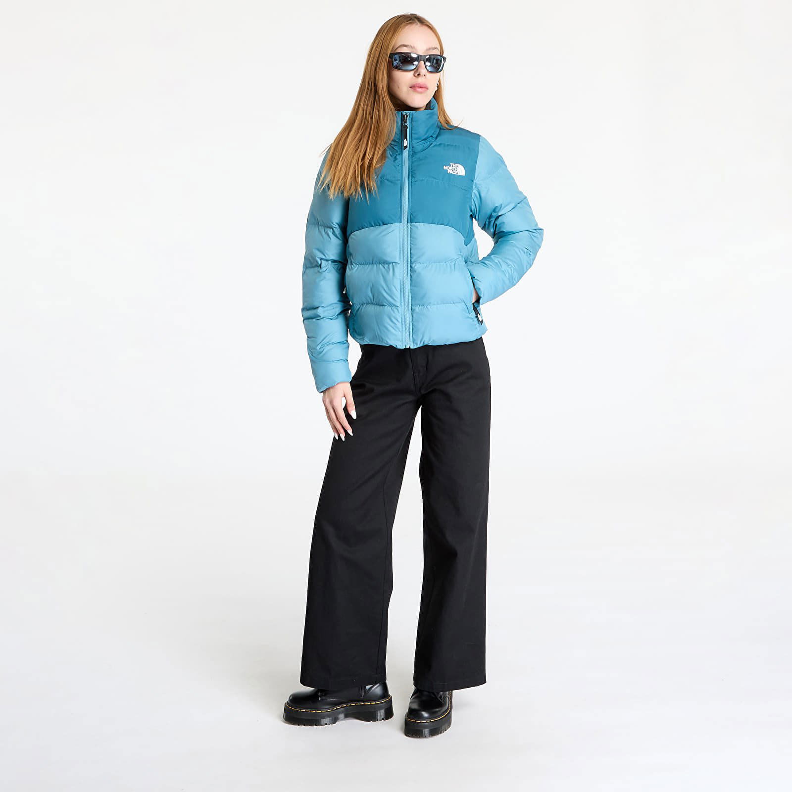 Blue Saikuru Cropped Puffer Jacket