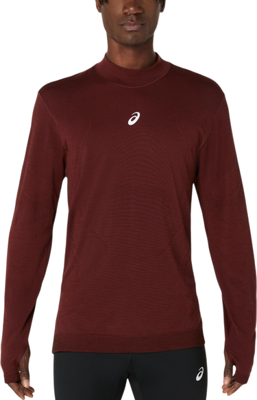 Tričko Asics ROAD WINTER SEAMLESS Long Sleeve Top Vínová | 2011d360-200, 0