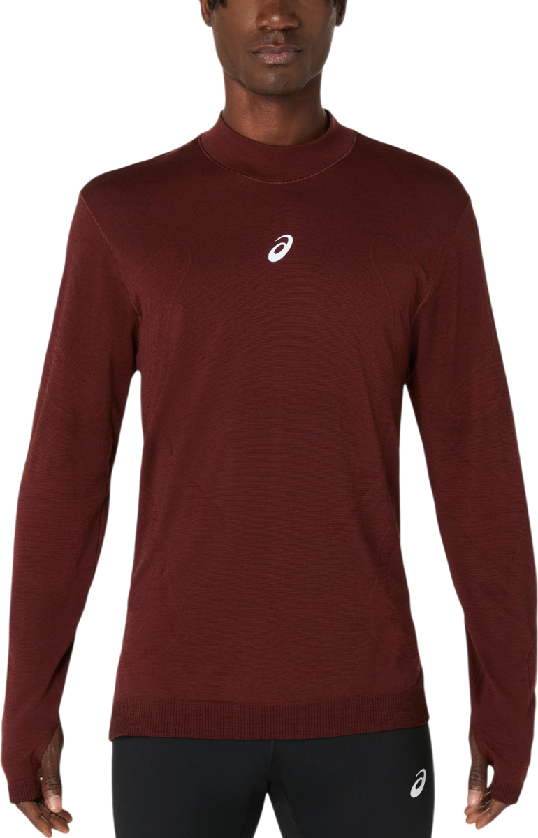 Tričko Asics ROAD WINTER SEAMLESS Long Sleeve Top Vínová | 2011d360-200