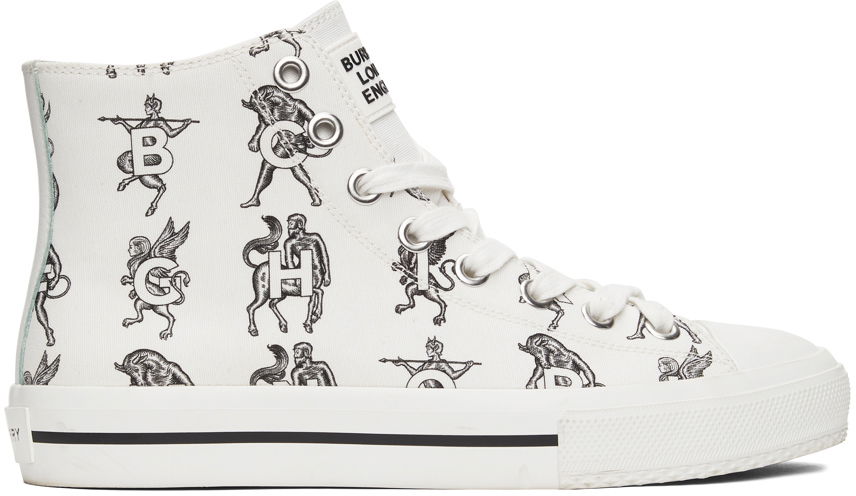 Tenisky a topánky Burberry Larkhall Sneakers 'White Mythical Alphabet' Biela | 8039479, 0