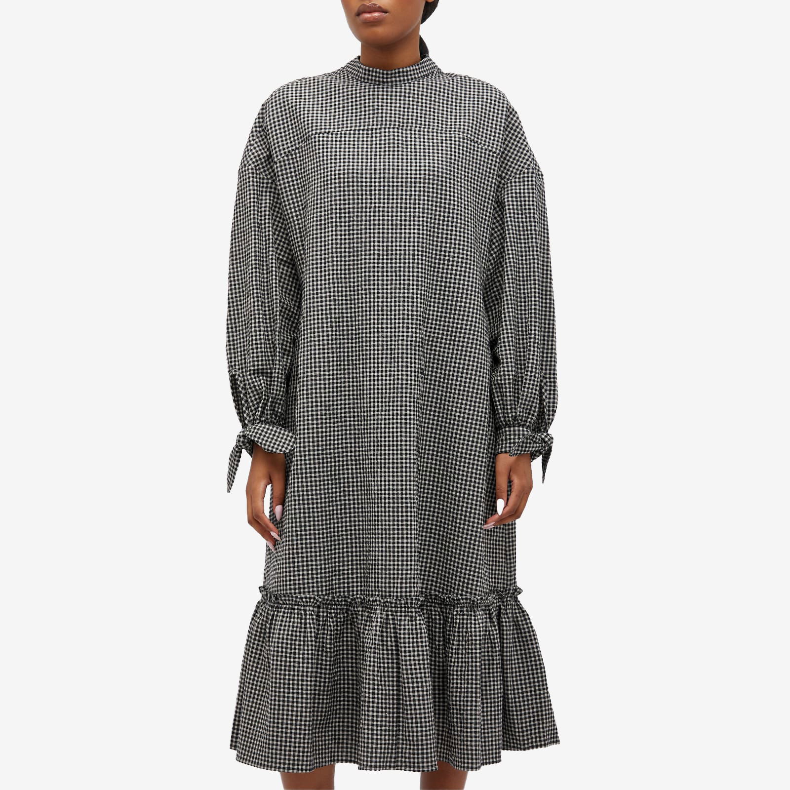 YMC Rushmore Midi Dress With Long Sleeves