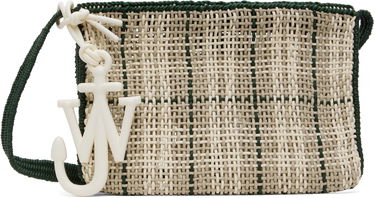 Kabelka JW Anderson JW Anderson Checked Market Bag with Anchor Charm Béžová | HB0720-FA0305, 0