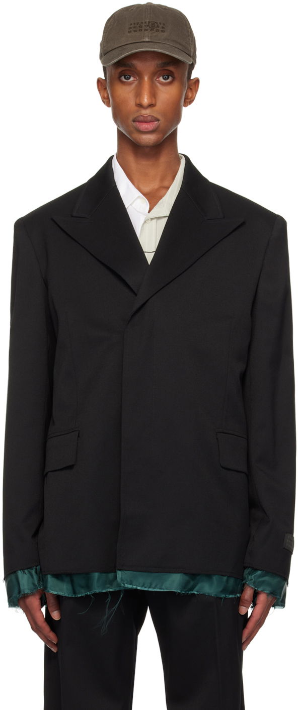 Kabáty Maison Margiela Blazer Virgin Wool Čierna | SH2BN0007 S47848, 0