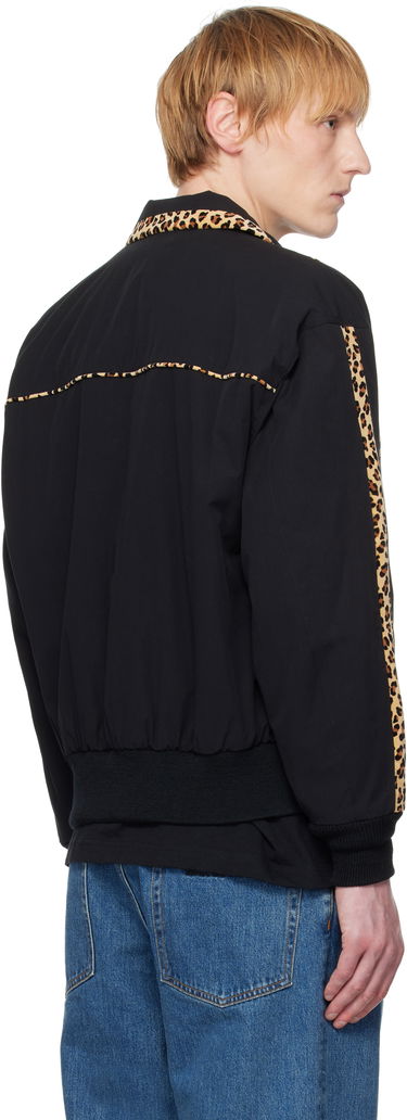 Bomber bunda WACKO MARIA WACKO MARIA 50's Leopard Trim Jacket Čierna | 25SS-WMO-BL14, 2