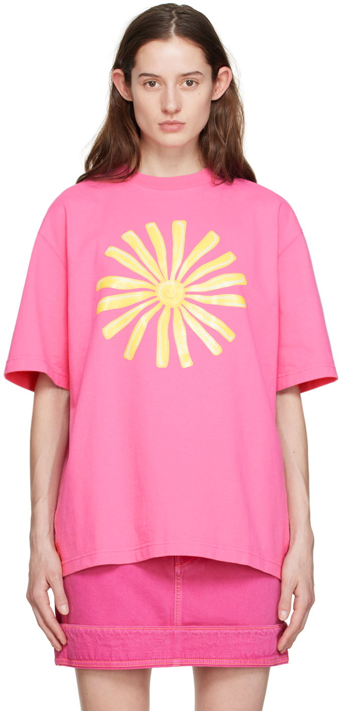 Tričko Jacquemus Pink 'Le T-Shirt Soleil' Ružová | 23E235JS164-2102, 0
