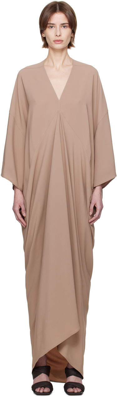 Šaty Rick Owens Rick Owens Tommykite Maxi Dress Hnedá | RP01E7507 CC, 0