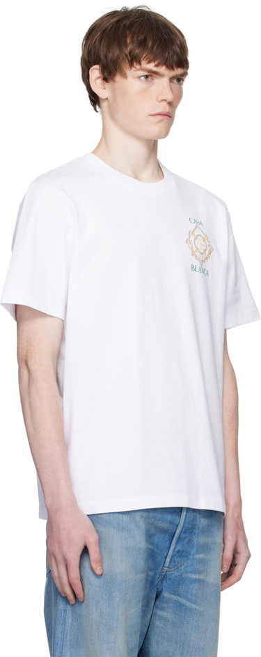 Tričko Casablanca Casablanca Championship Diamond Print T-Shirt Biela | MPF25-JTS-001-11-EX, 1
