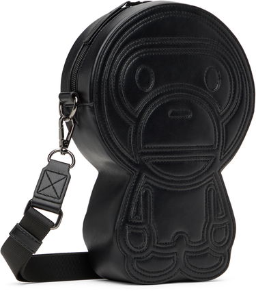 Taška cez rameno BAPE Embossed PU Leather Crossbody Bag Čierna | 002SGK801001MBLK, 2